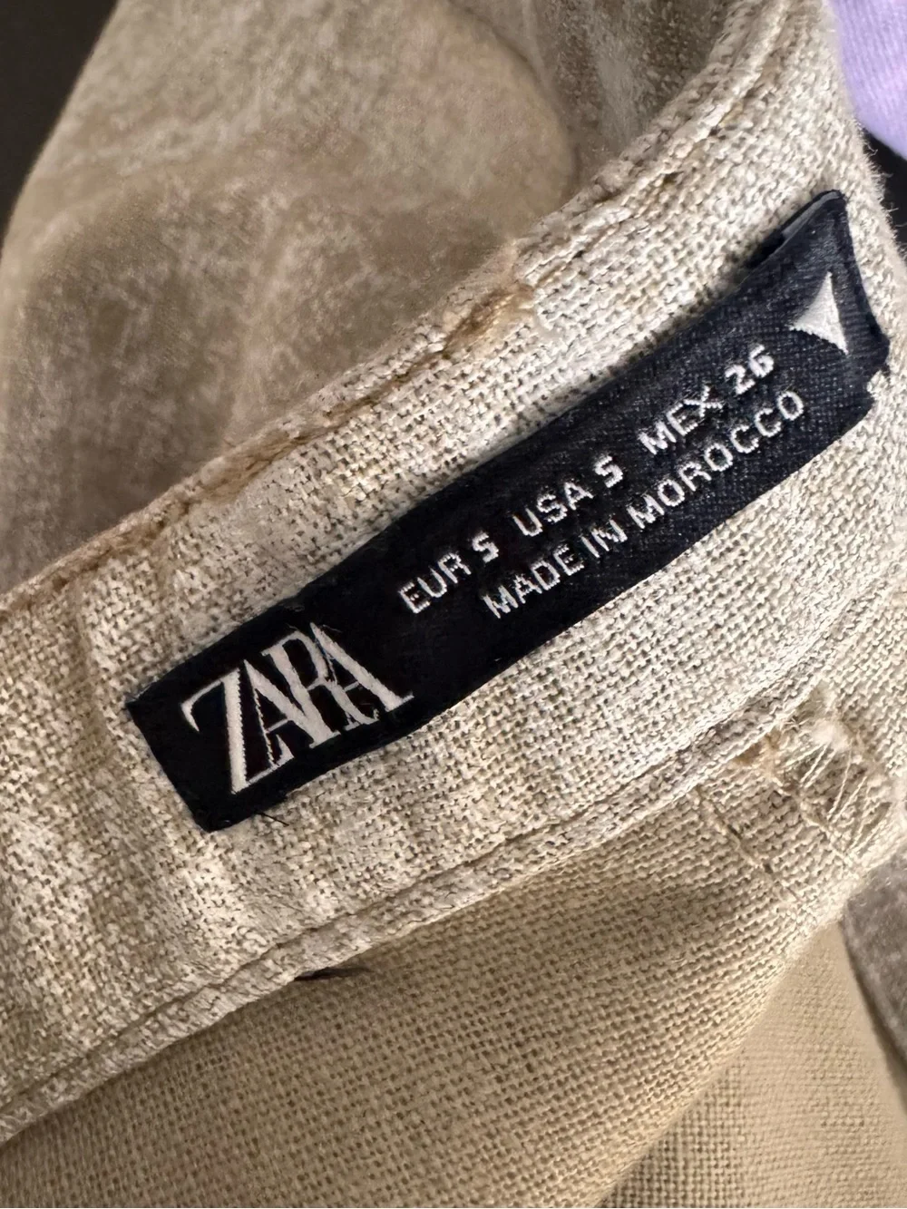 Zara | Blogger Fav Strapless Linen Blend Wide-Leg Jumpsuit ~ Small